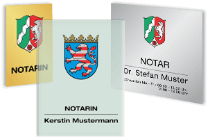 Notar-Schilder