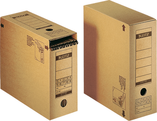 Archivbox LEITZ 6086 Premium, Füllhöhe 120 mm, naturbraun