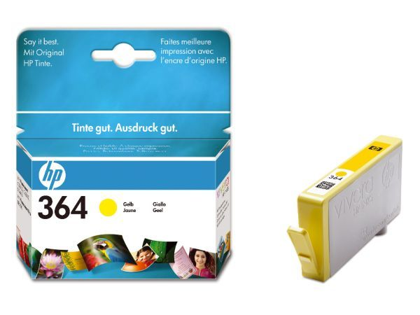Tintenpatrone HP 364 gelb für Photosmart C5380,6380,D5460, ...