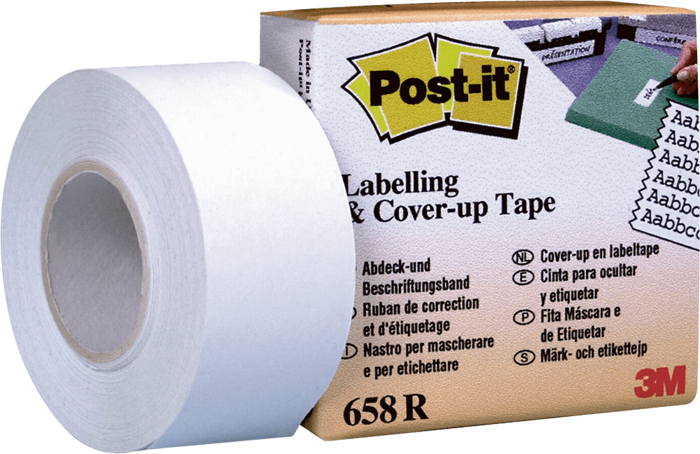 Abdeck- und Beschriftungsband Post-it® 658R, 25,4 mm x 17,7 m