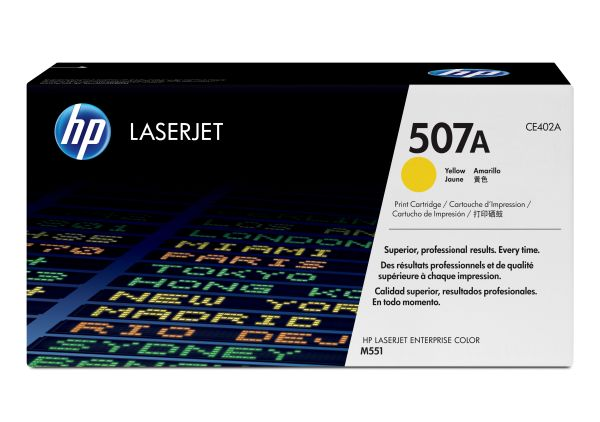 Toner HP 507A,gelb für LaserJet Enterprise 500 color