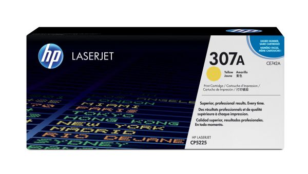 Toner HP 307A CE742A gelb für Color LaserJet CP5225