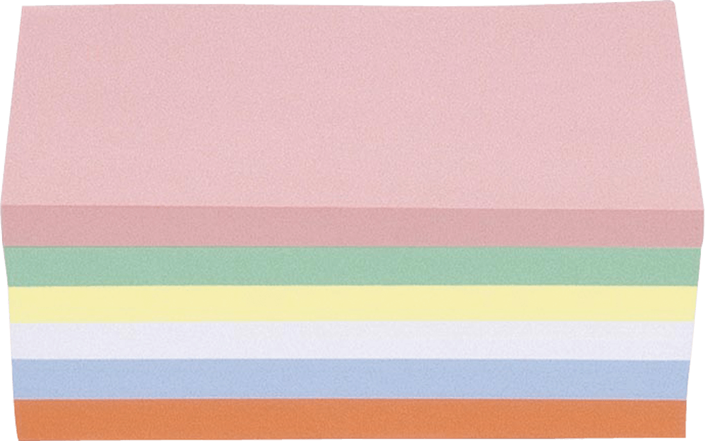 Moderationskarte magnetoplan® Rechteck, 200 x 100 mm, farbig sortiert, 500 Stück