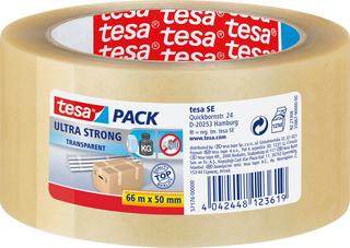 Packband tesa® pack Ultra Strong 57176, 50 mm x 66 m,...