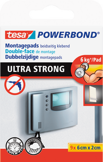 Montagepads tesa® Powerbond Ultra Strong bis 6 kg, 20 x...