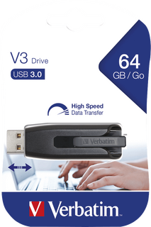 USB-Stick Verbatim Store n Go V3, 64 GB, USB 3.0, 80...