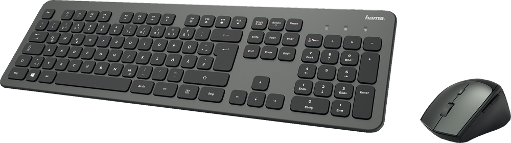 Tastatur-Maus-Set Hama KMW-700, 00182677, anthrazit/schwarz