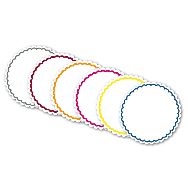 Siegelsterne advo-spezial<sup>&reg;</sup> selbstklebend, &Oslash; 55 mm, weiß / Wunschfarbe