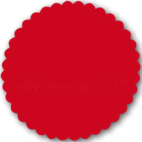 Siegelsterne kombiniert mit Siegeloblate, &Oslash; 51 mm, 500 Stück, rot