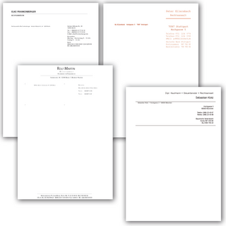 Briefpapier Offset 80 g/m², weiß, 1/0-farbig schwarz
