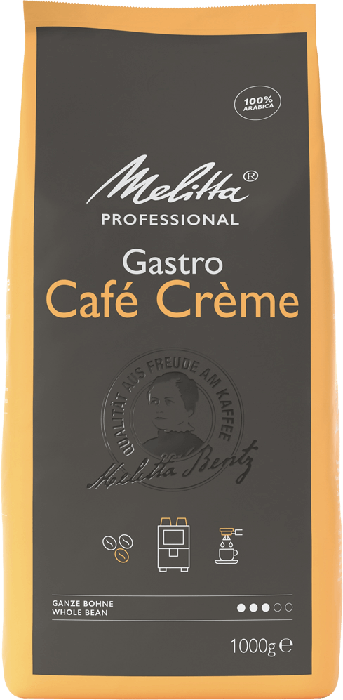 Kaffee Melitta Gastronomie Café Crème, ganze Bohnen, 1.000 g