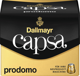 Kaffeekapsel Dallmayr capsa Prodomo, 10 x 5,6 g