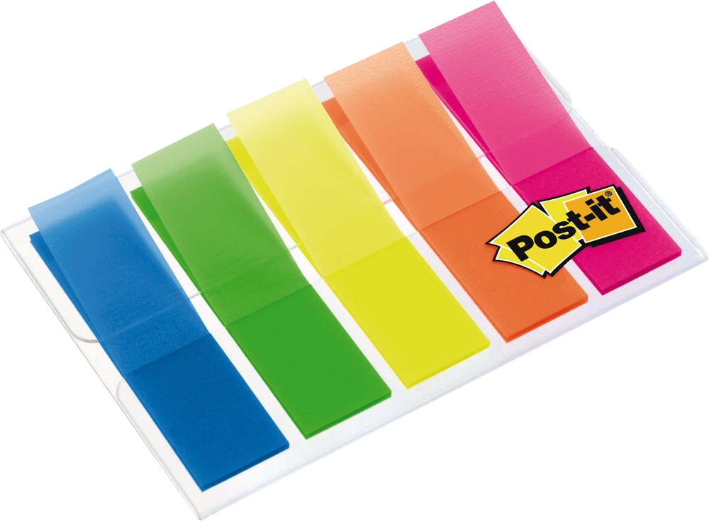 Haftstreifen Post-it® Index Mini 683HF5, Polyester, 100 Streifen, Leuchtfarben