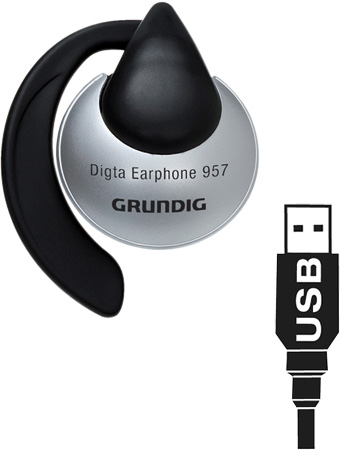 Earphone Grundig Digta 957 mit USB-Stecker