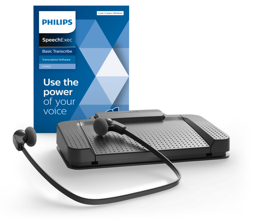 Wiedergabesystem Philips 7177 SpeechExecTranscription + Software-Lizenz für 2 Jahre