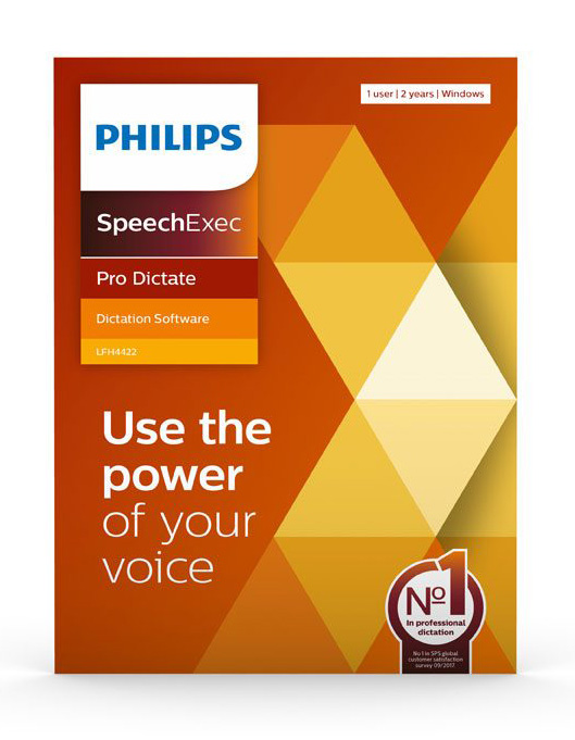 Software Philips SpeechExec Pro Dictate LFH4412 + Lizenz für 2 Jahre