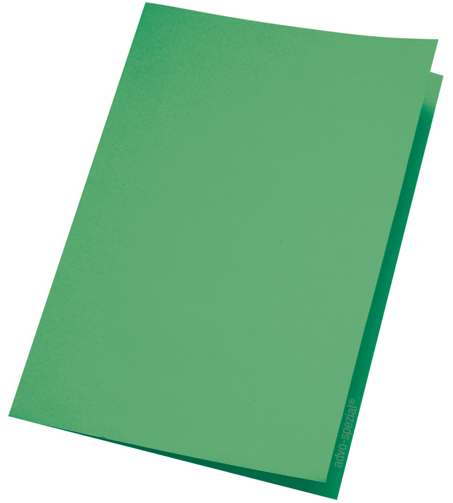 Aktendeckel advo-spezial, 219 x 308 mm, gefalzt, 120 g/m², 100 Stück, grün